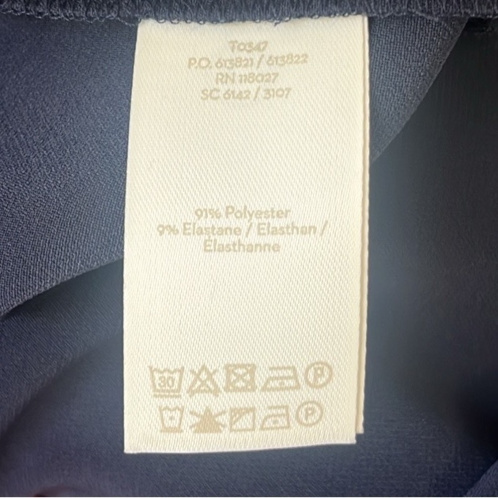 BODEN High Waisted Wide Leg Trousers in Navy Size 6 NWT - Picture 7 of 9